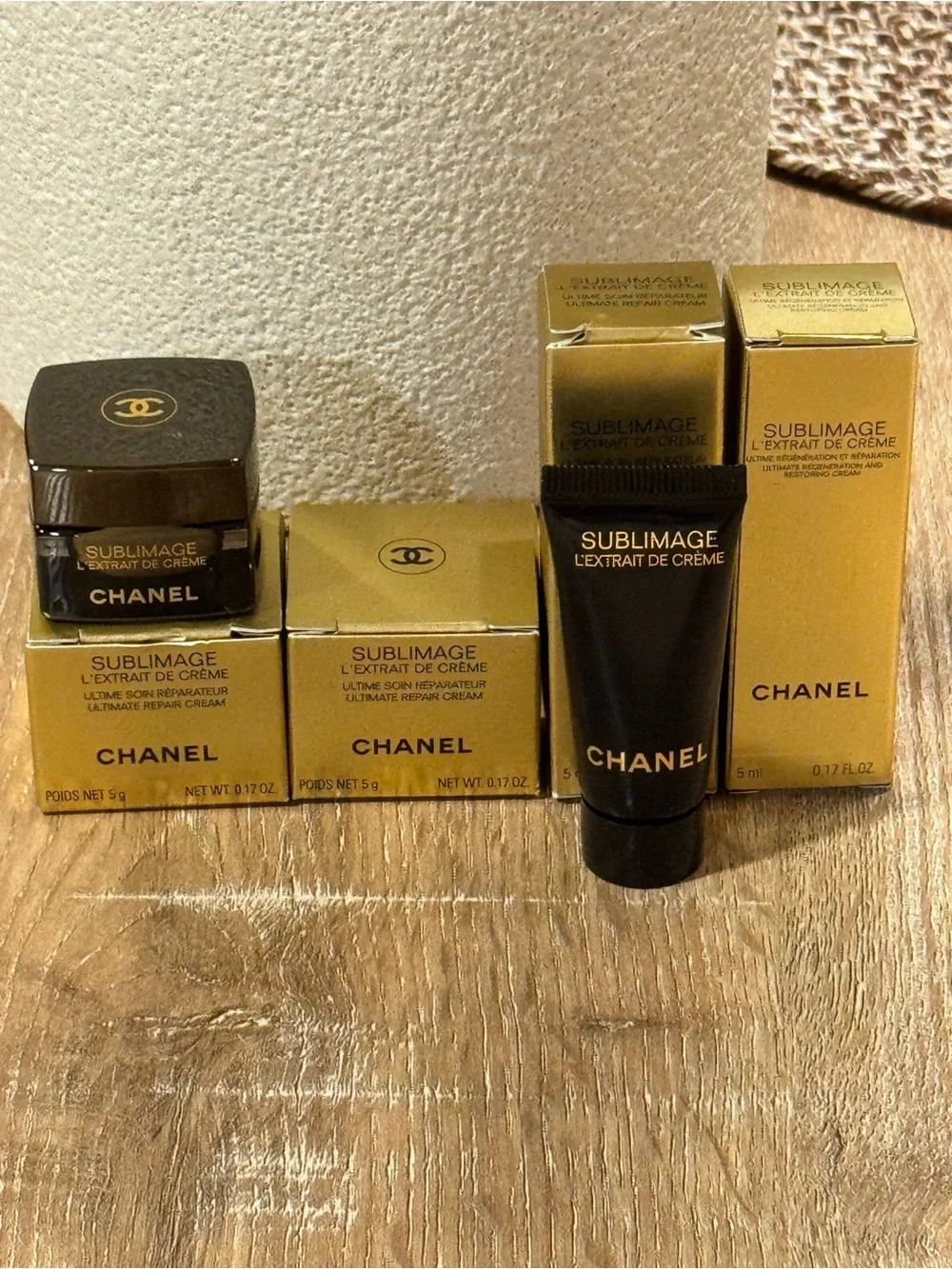 CHANEL Sublimage L'Extrait De Crème - Black & Gold Mini Set
